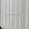 Şerit detaylı düz beyaz tül perde 