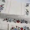  Kanaviçe işlemeli seccade takımı ve havlular