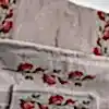  Kanaviçe işlemeli seccade takımı ve havlular