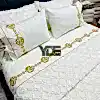7 Parça Çeyizlik Nakışlı Nevresim Takımı ve Püsküllü Pike Örtüsü